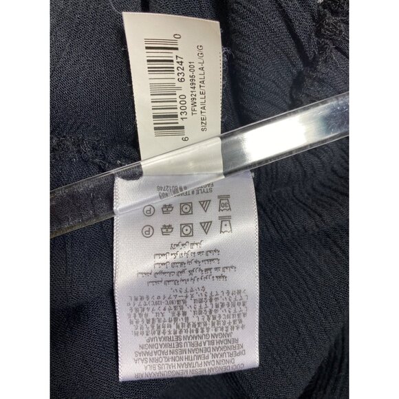 BCBG Black Embroidered Jumpsuit Large Boho Hippie Casual Gypsy Sexy Coastal Cute - Picture 4 of 7